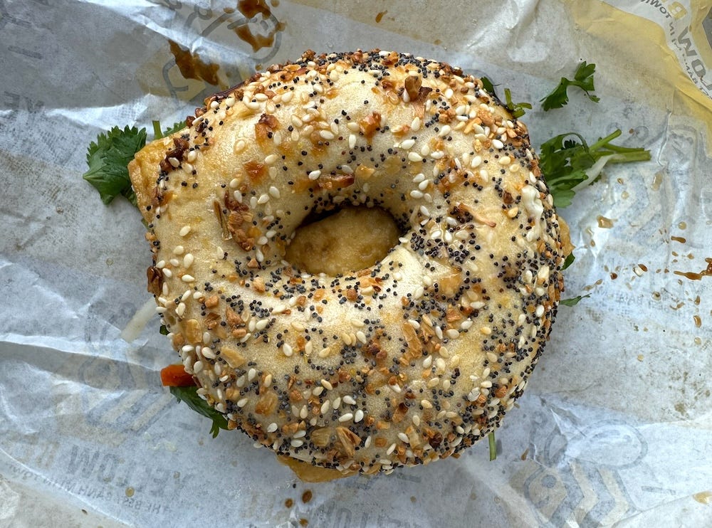 I tried the Yellow Bee bagel banh mi - by Sean Keeley