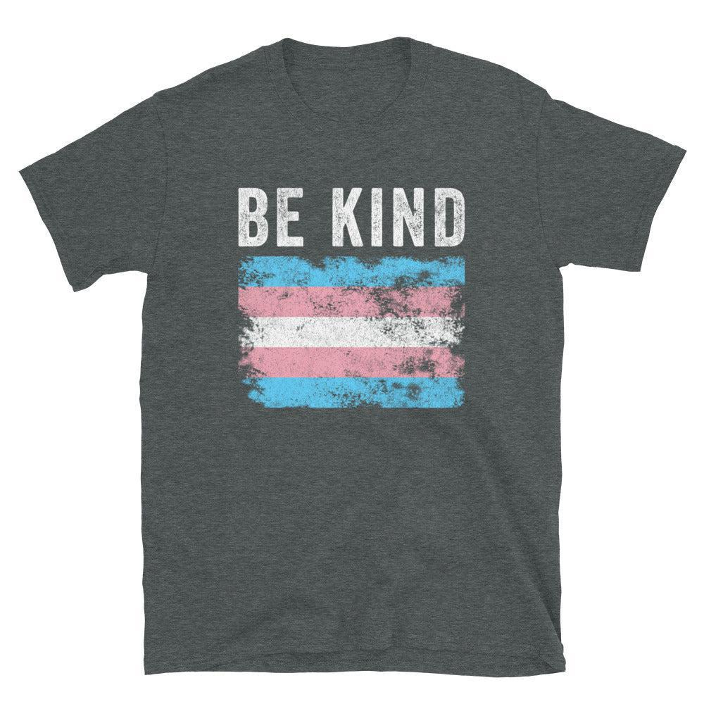 Be Kind Transgender Flag - LGBTQIA2S+ T-Shirt - Flag Nation