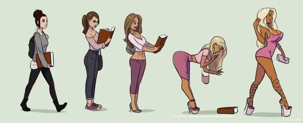 Bimbofication is a revolutionary act