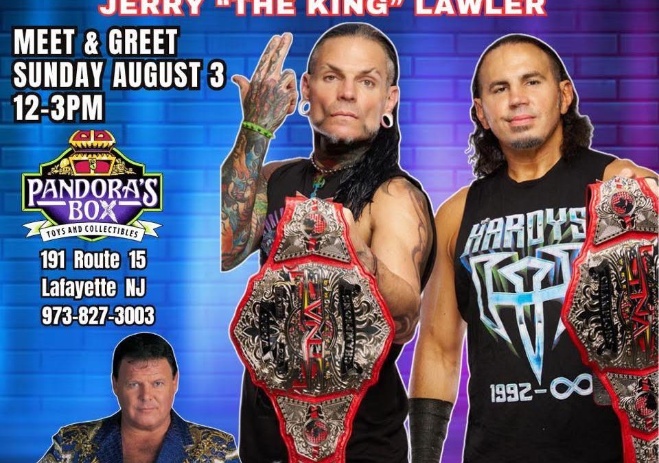 Sunday: Meet Jerry Lawler & The Hardy Boyz in Lafayette, NJ