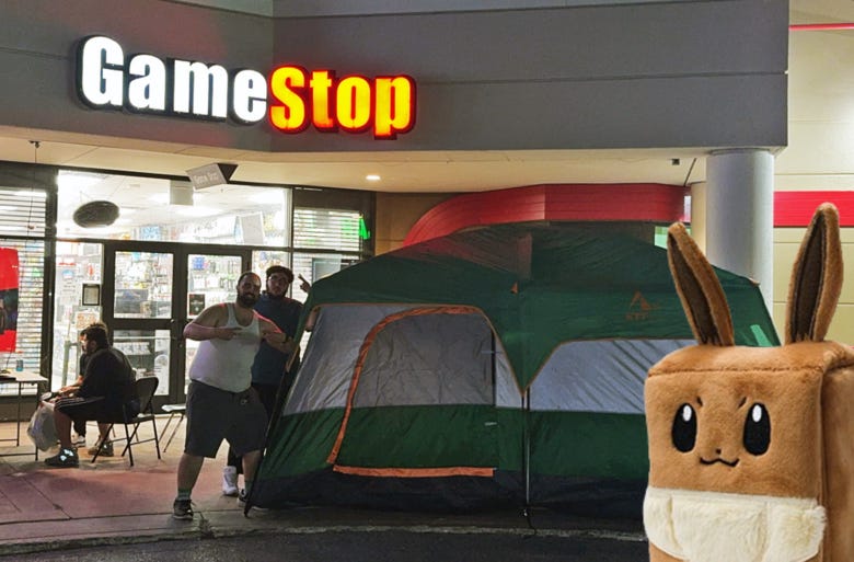 GameStop pays tribute to customers camping out for Pokémon TCG: Scarlet & Violet—Prismatic Evolutions Super-Premium Collection (UPDATE) | GoNintendo GameStop pays tribute to customers camping out for Pokémon TCG: Scarlet & Violet—Prismatic Evolutions Super-Premium Collection (UPDATE) | GoNintendo