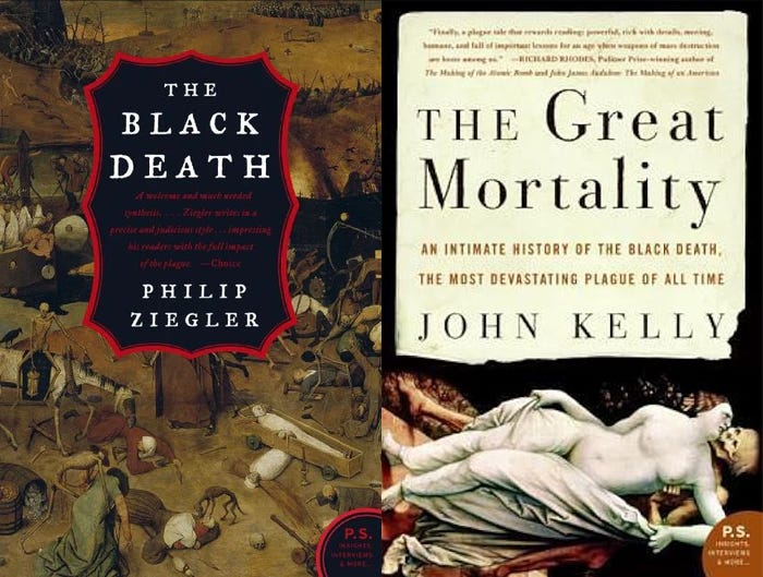 covers for the black death and the great mortality
