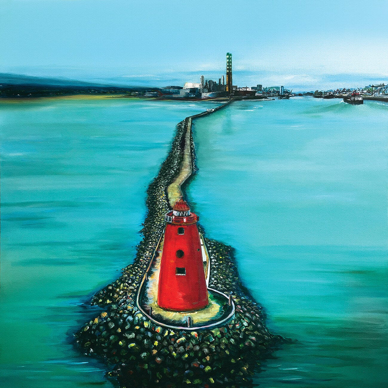 Poolbeg Lighthouse, Great South Wall Walk - helenmathewsart.ie Poolbeg Lighthouse, Great South Wall Walk - helenmathewsart.ie
