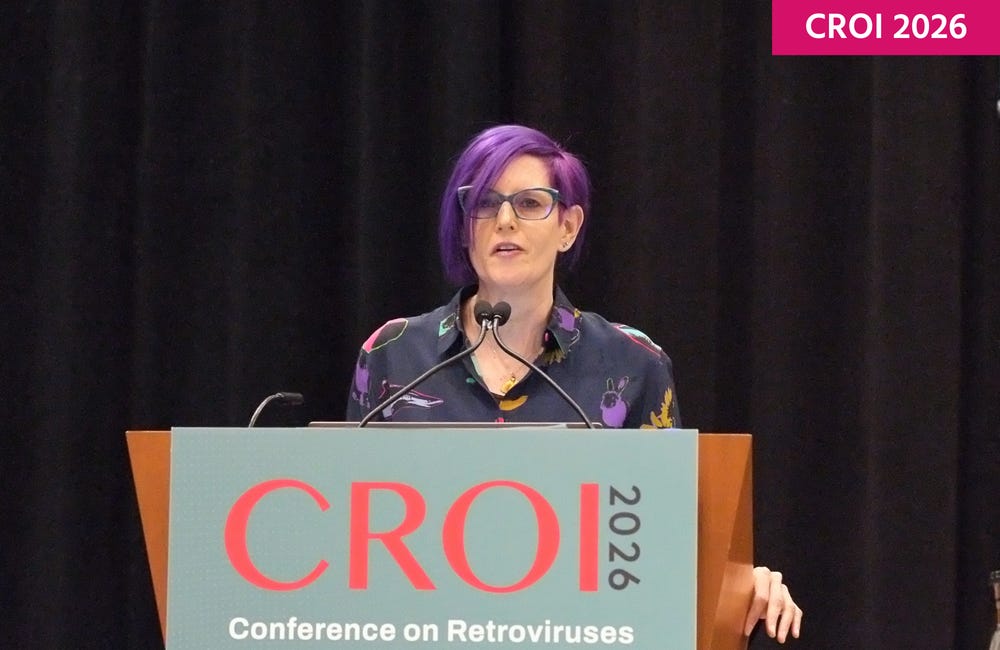 Professor Chloe Orkin at CROI 2026. Photo by Roger Pebody.