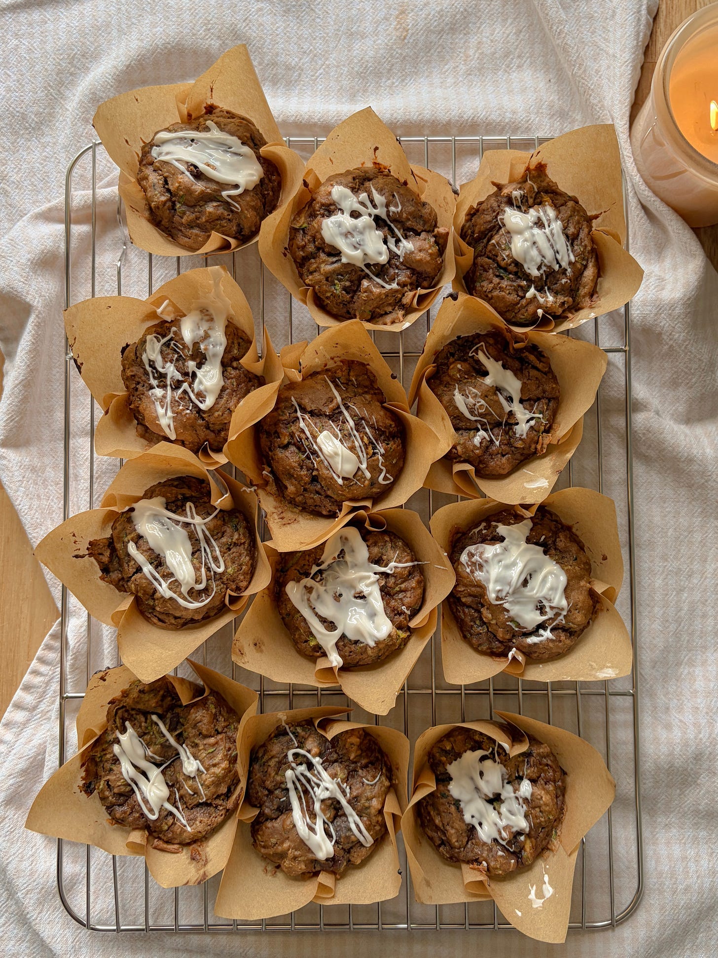 The best gluten-free dark chocolate chunk zucchini muffins I've ever had The best gluten-free dark chocolate chunk zucchini muffins I've ever had