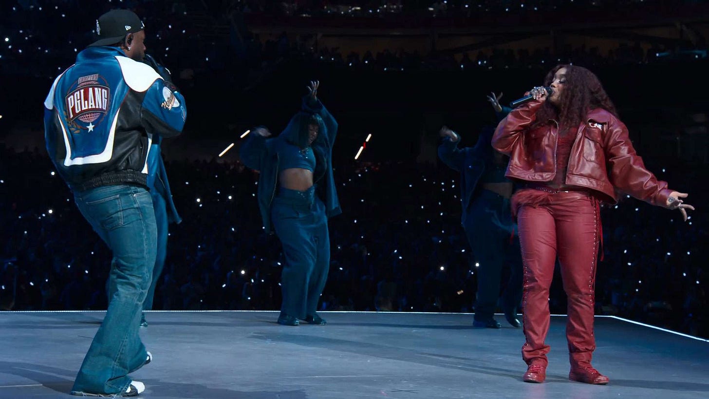 SZA Wears Chiefs Red Outfit and Matching Hair for 2025 Super Bowl Halftime  Show