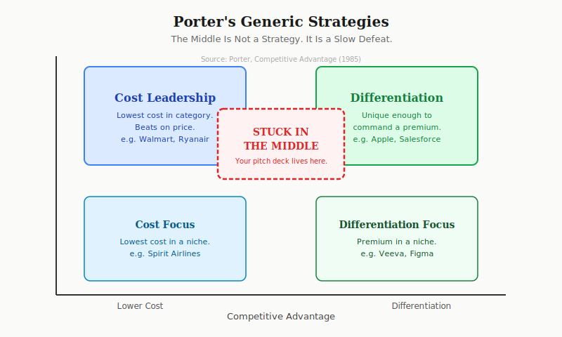 Porter's Generic Strategies - Stuck in the Middle Porter's Generic Strategies - Stuck in the Middle