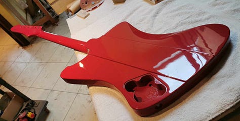 Final sanding, spraying and finishing.