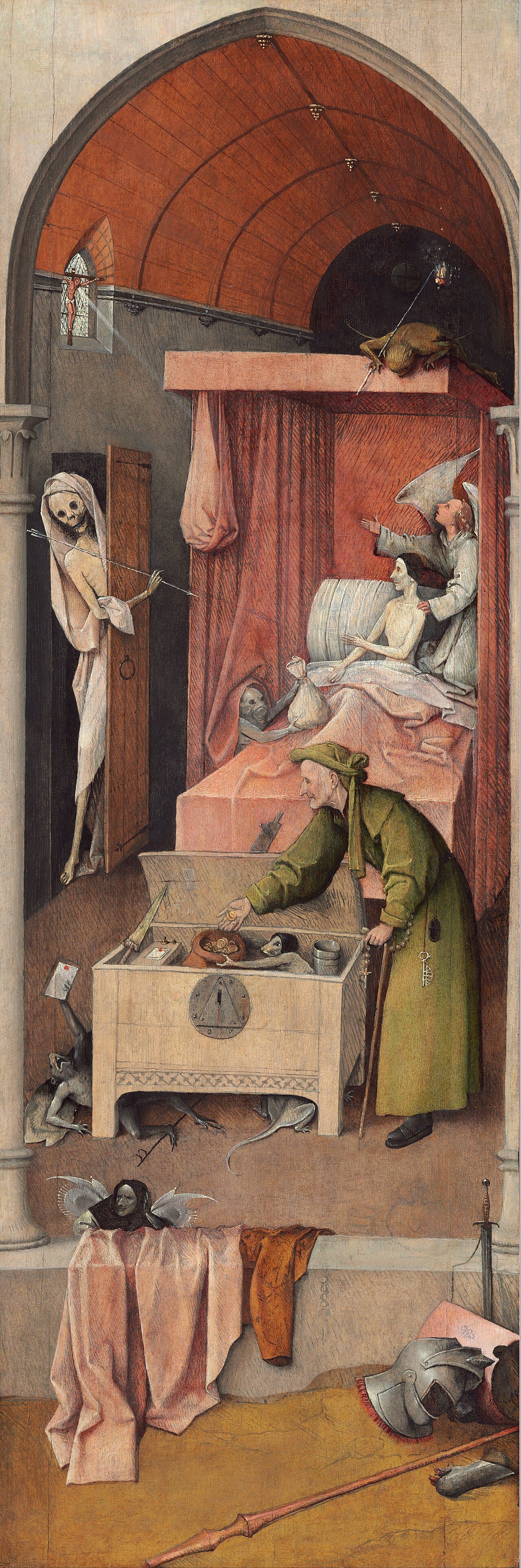 Bosch panel Death and the Miser