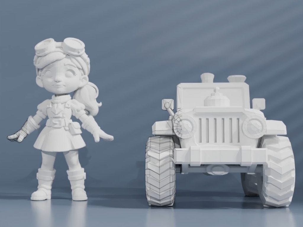 3D assets being generated as Tencent releases its new Hunyuan3D-PolyGen model that could be quite literally game-changing for how developers create 3D assets.