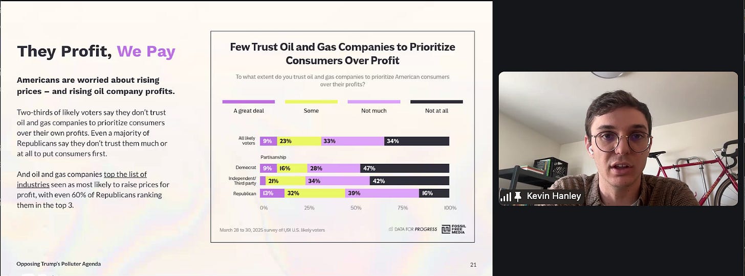 DFP's Kevin Hanley speaks on make polluters pay webinar