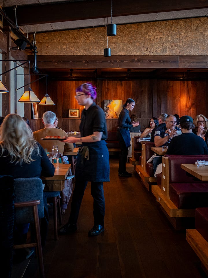 Top row: Uchiko Denver, Bottom row: Convivio Cafe LoDo | Photos: Laura/New Denizen