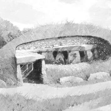 artists representation of what arthurs stone may have looked like initially 