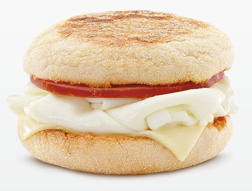 I love a good egg white delight from McDonald's, I truly do
