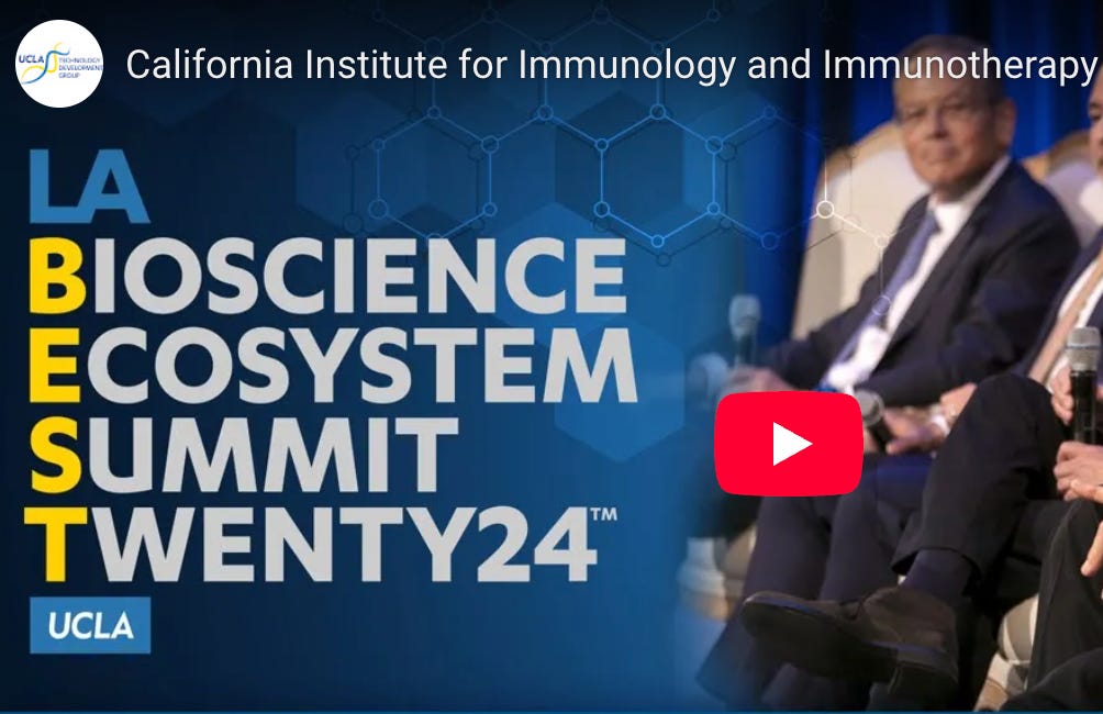 The Vision and Impact of the California Institute for Immunology and Immunotherapy at UCLA Research Park