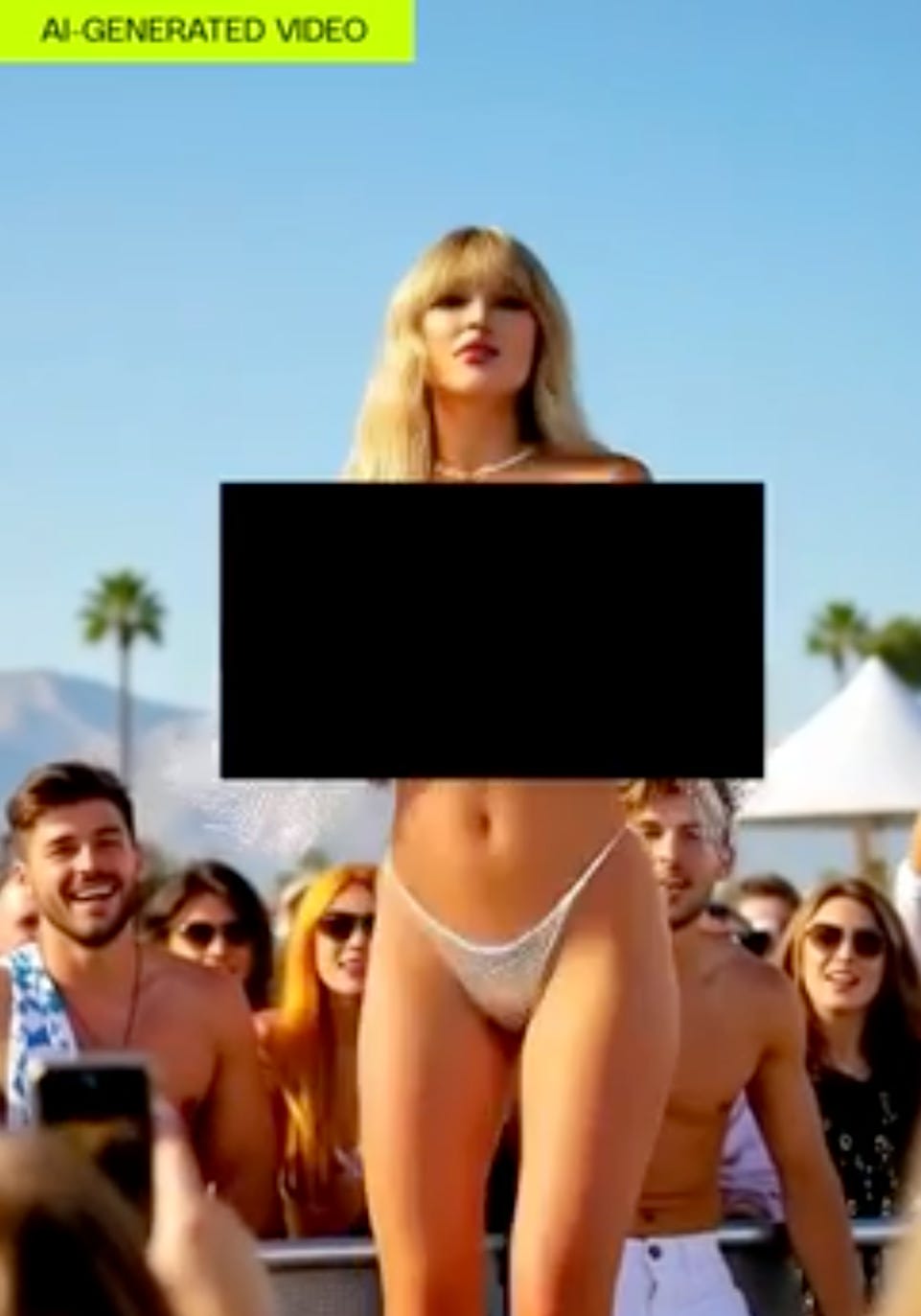 AI-generated image resembling Taylor Swift, created unintentionally by The Verge reporter Jess Weatherbed during testing of Grok Imagine’s “Spicy” mode. AI-generated image resembling Taylor Swift, created unintentionally by The Verge reporter Jess Weatherbed during testing of Grok Imagine’s “Spicy” mode.