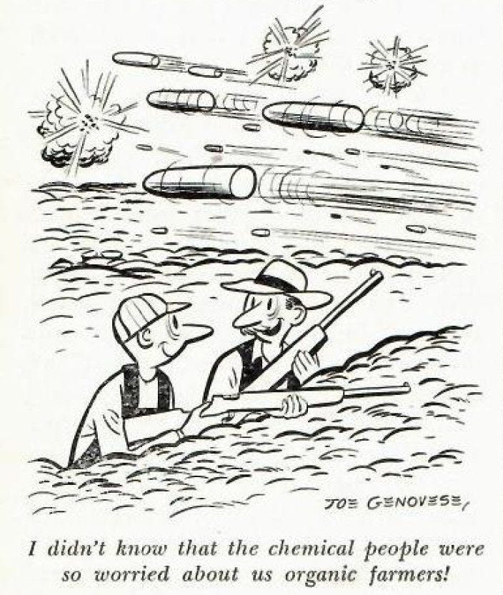 Cartoon from Organic Gardening magazine