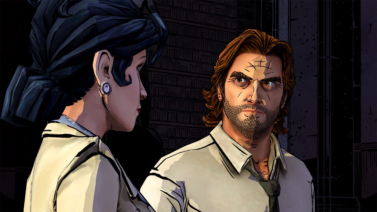 O Bigby και η Snow White στο The Wolf Among Us O Bigby και η Snow White στο The Wolf Among Us
