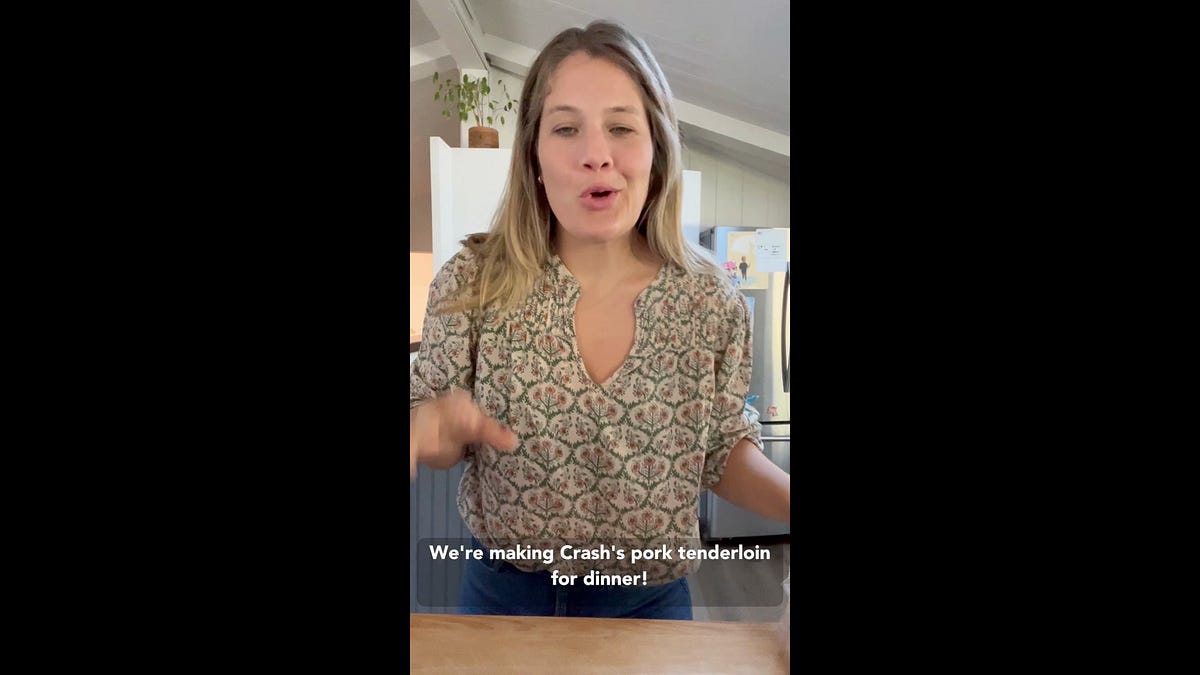 bonus pork tenderloin recipe - by Caroline Chambers