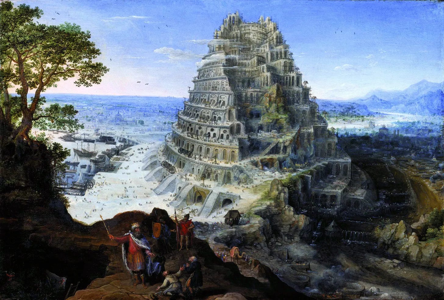 Lucas van Valckenborch — The Tower of Babel (1595)