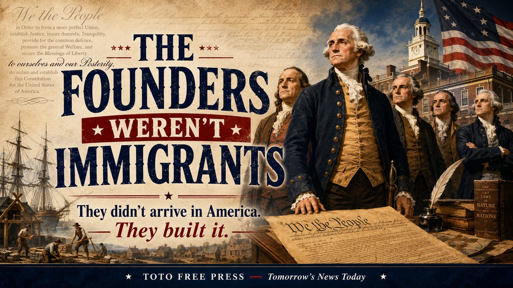 Sorry Dr. Turley: THE FOUNDERS WEREN’T IMMIGRANTS