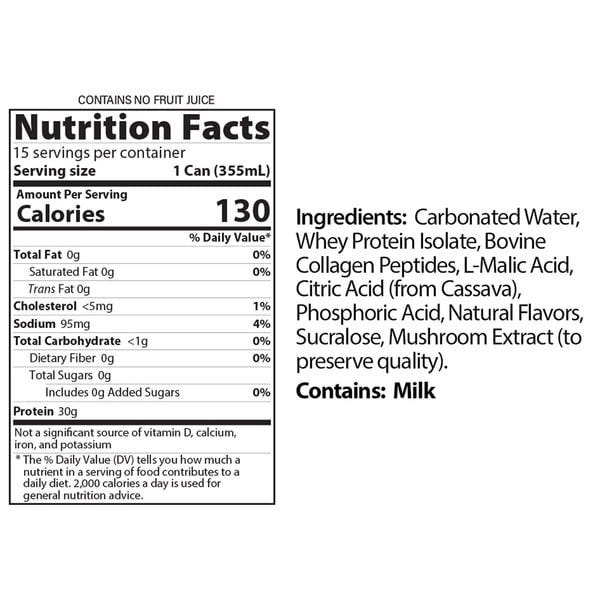 Genius Gourmet Inc. Sparkling Clear Protein 30g, Blue Raspberry Lemonade