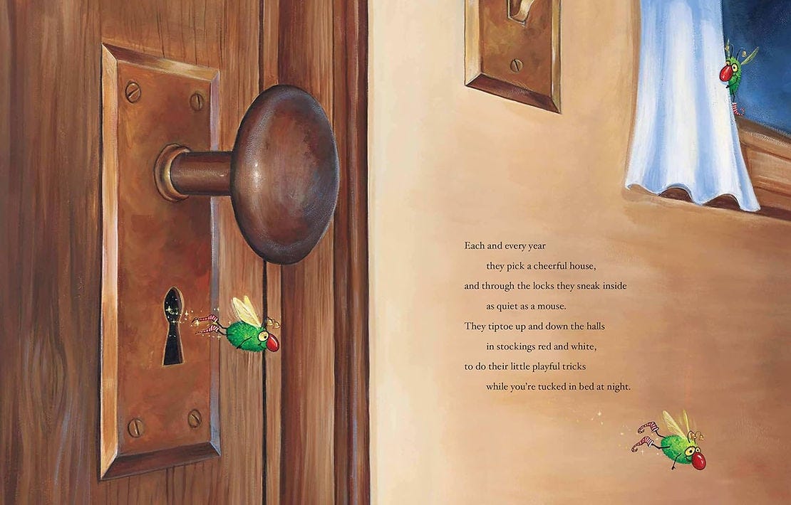 A page from "The Christmas Humbugs" A page from "The Christmas Humbugs"