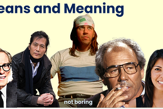 Means and Meaning