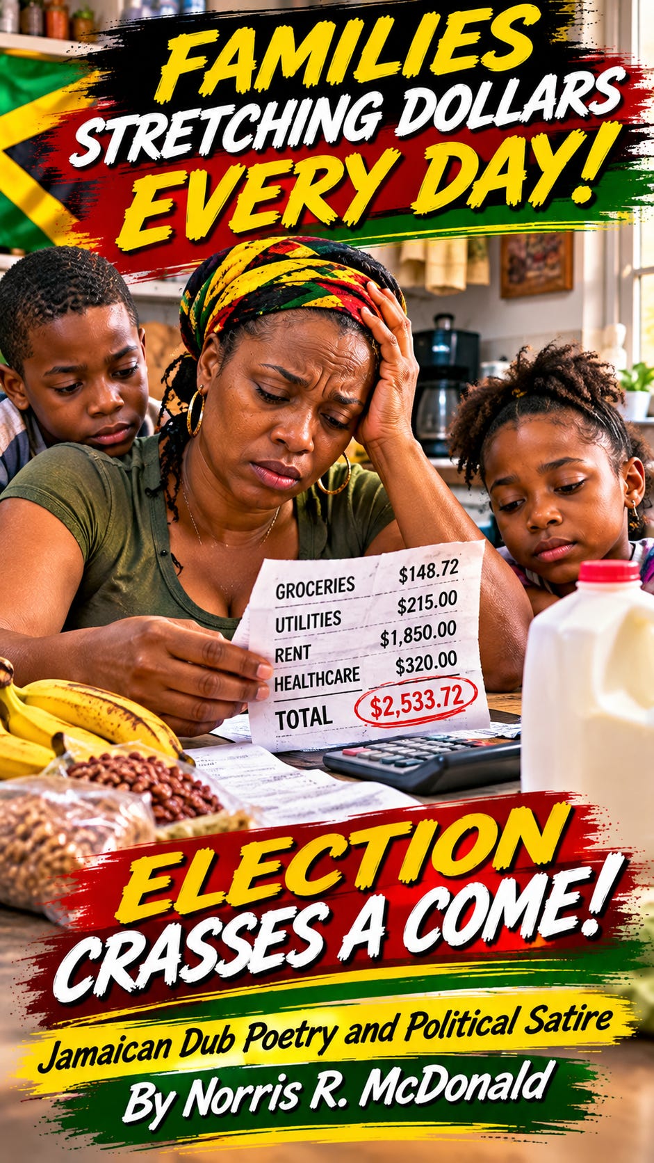 Angie Nixon Florida US Senate campaign Jamaican dub poetry parody by Norris R McDonald