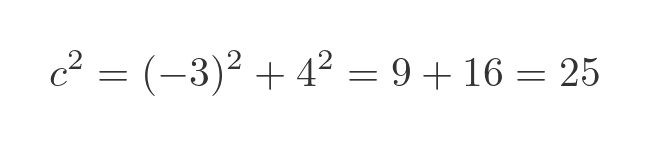 Distance between two points