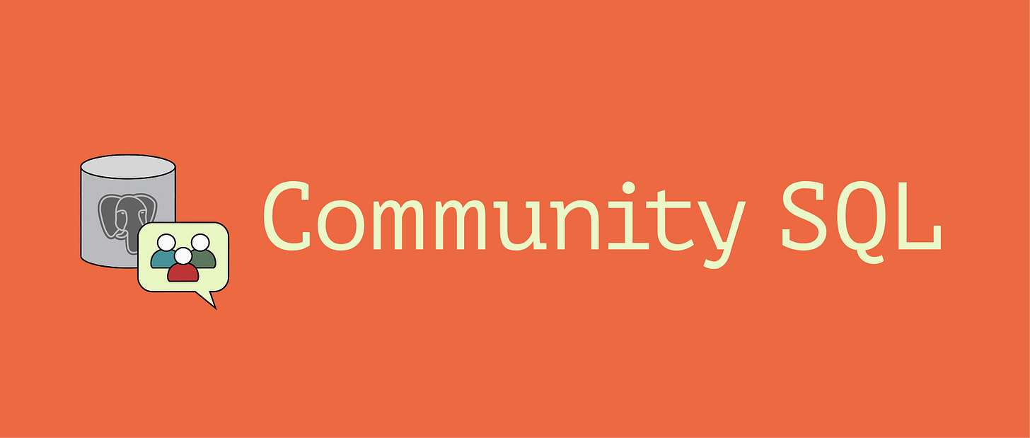 https://github.com/developer-led/community-sql