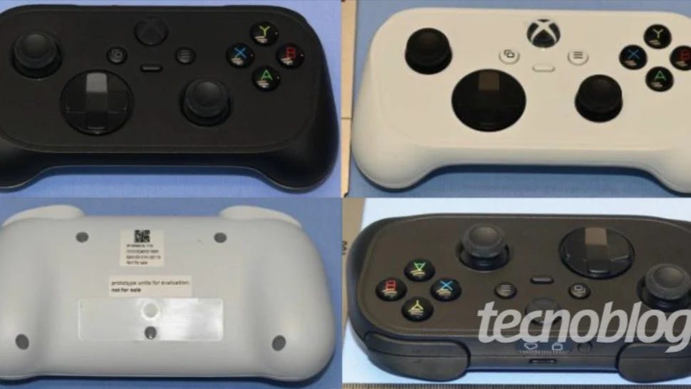 Xbox Cloud Gaming controller front and back Xbox Cloud Gaming controller front and back