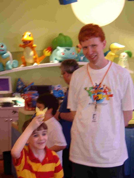 Jimmer Sivertsen (Pokemon R&D) at the Ruby & Sapphire prerelease event, at the Pokémon Center New York City store Jimmer Sivertsen (Pokemon R&D) at the Ruby & Sapphire prerelease event, at the Pokémon Center New York City store