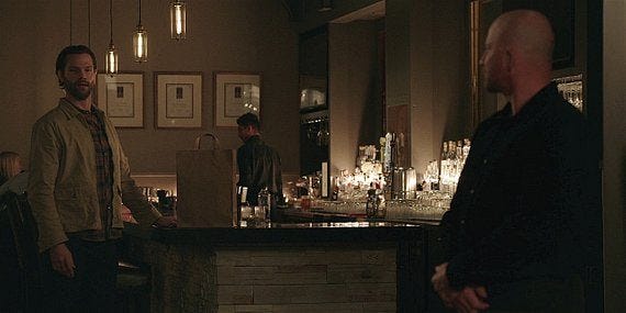 Walker Cordell looking for Sorano in the romantic bar restaurant. Walker Cordell looking for Sorano in the romantic bar restaurant.