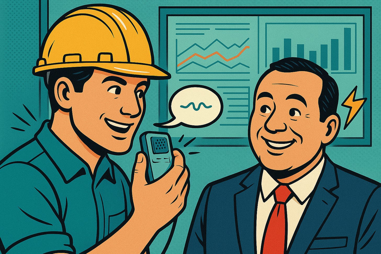Data engineer translating data gibberish to an exec