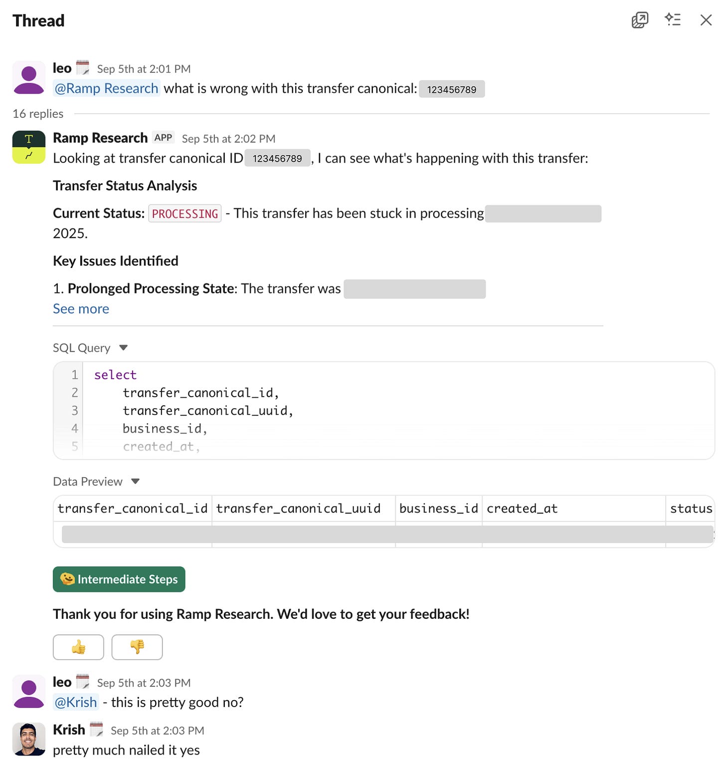 Alert Response Screenshot