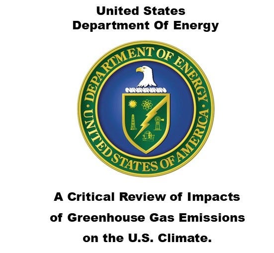 New Climate Report from the US DOE