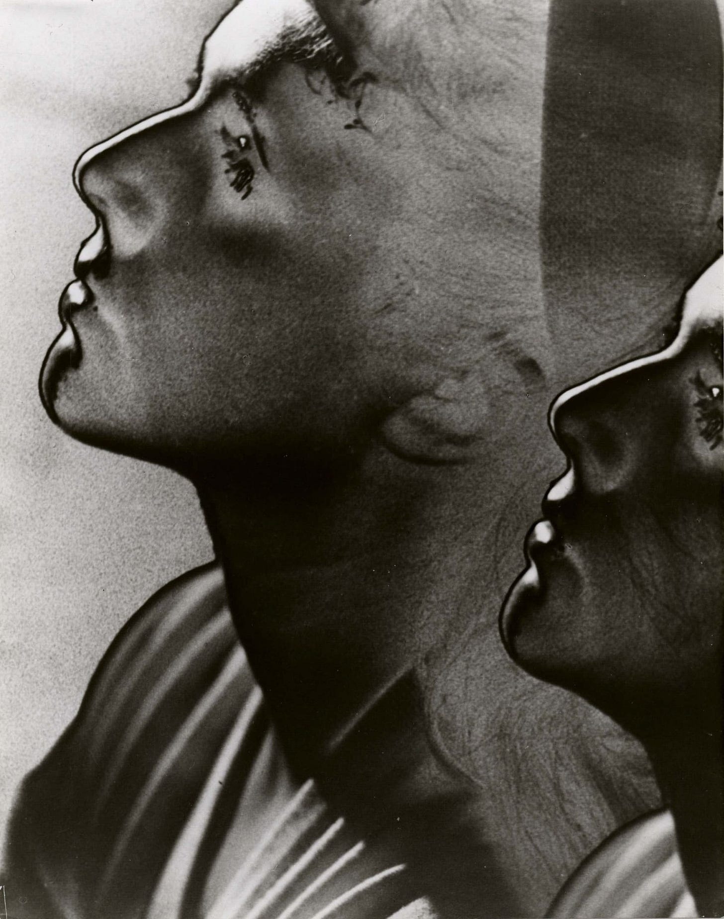 Man Ray, Double profile, solarized, 1932 | Edwynn Houk Gallery