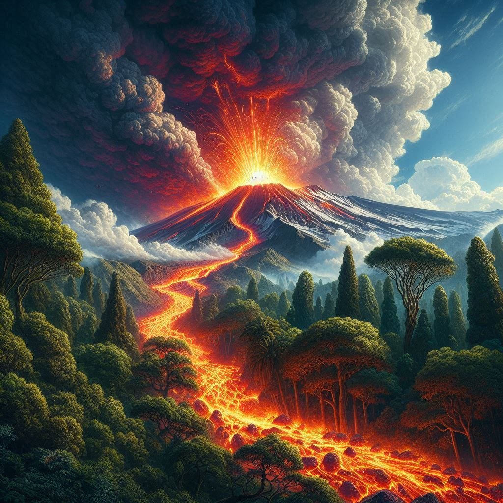 1669 mount etna erupts
