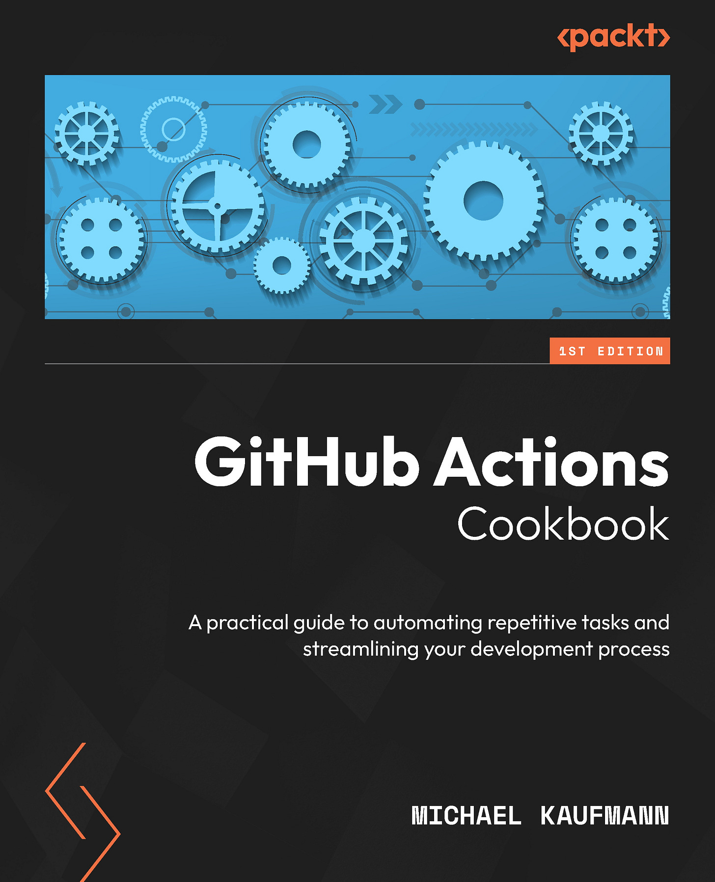 GitHub Actions Cookbook, Published by Packt, Book Cover