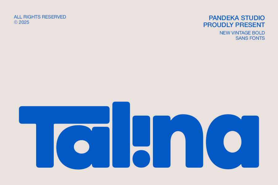 Talina Bold Rounded Sans Serif