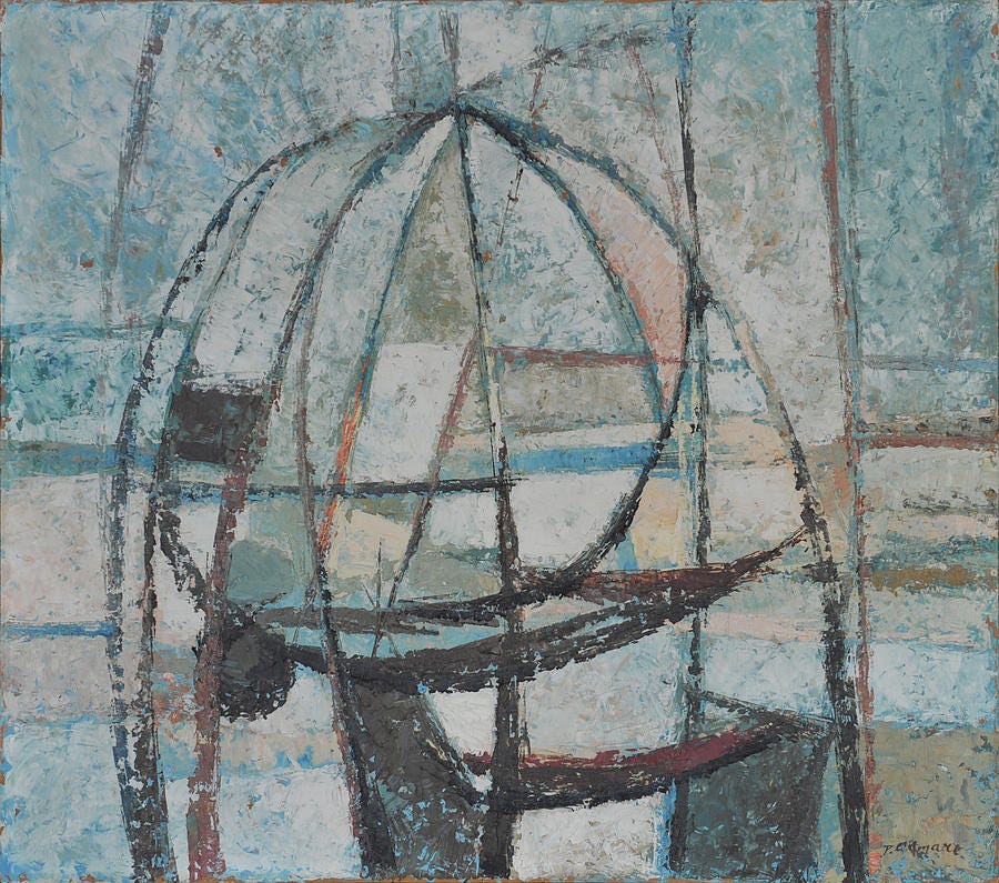 The Glass Cage Painting by Pierre Lamare - Pixels