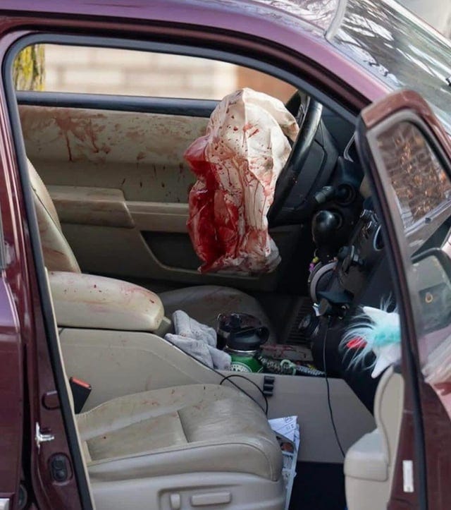Renee Nicole Good's blood on the interior of her vehicle after being killed  by an ICE officer : r/MorbidReality