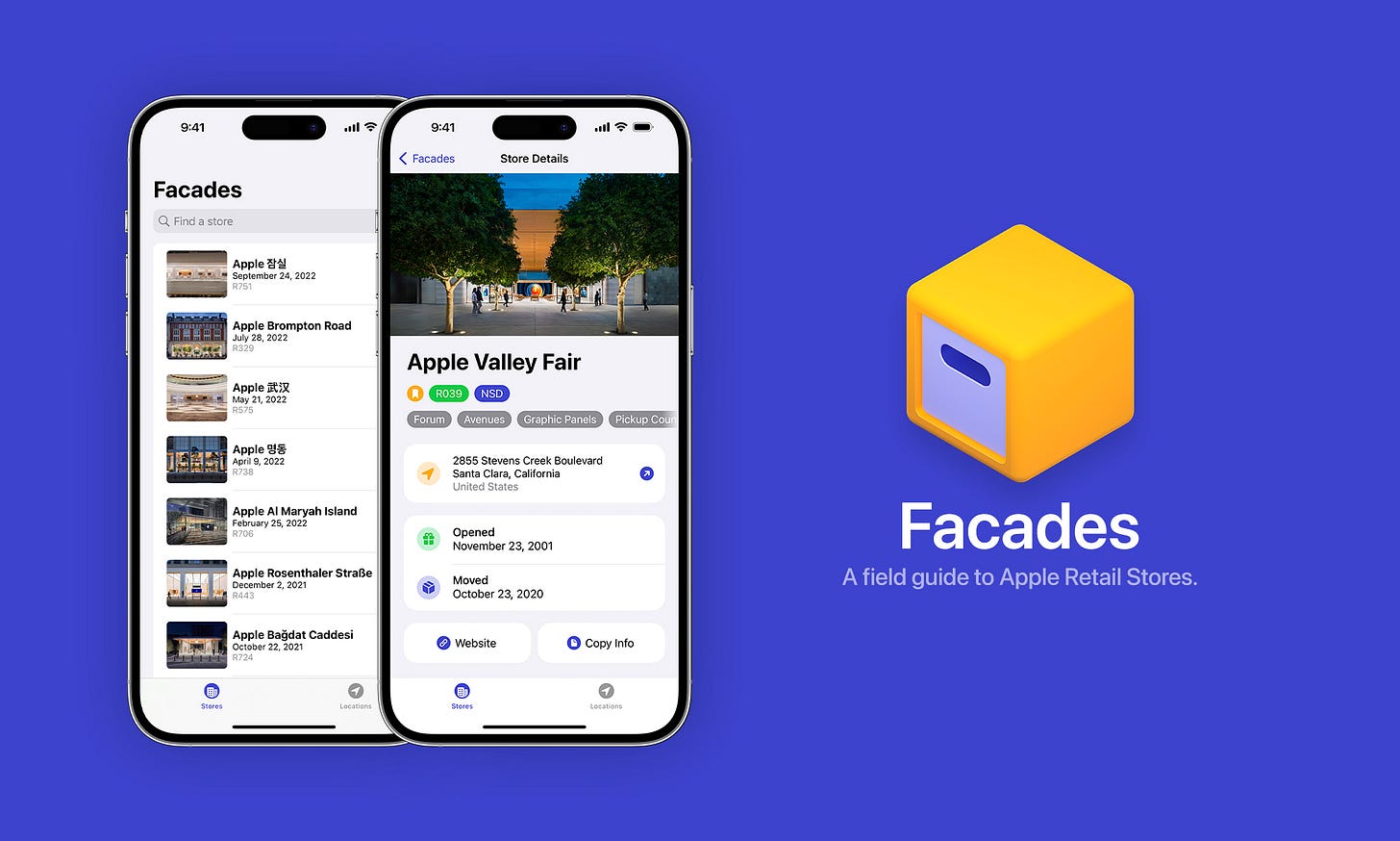 Facades: A field guide to Apple Retail Stores.