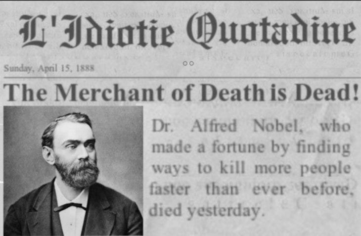 Segundas oportunidades, Alfred Nobel y el poderoso mes de elul