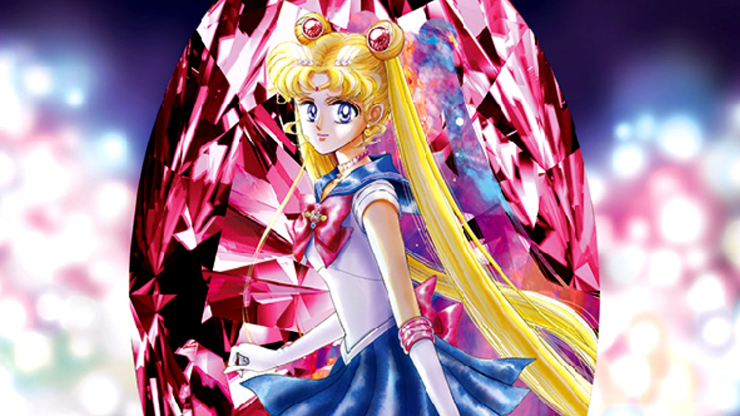 Sailor Moon manga artwork by Naoko Takeuchi for the Sailor Moon Museum exhibit in Tokyo, Japan