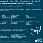 List of countries that can vote in UK elections