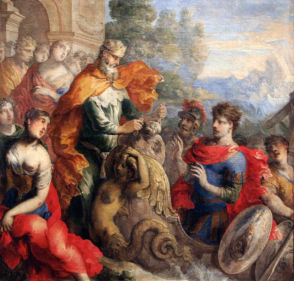 Aeolus Giving the Winds to Odysseus by Isaac Moillon Aeolus Giving the Winds to Odysseus by Isaac Moillon