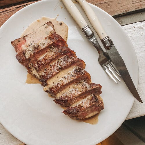 Steak Au Poivre (pg. 87)