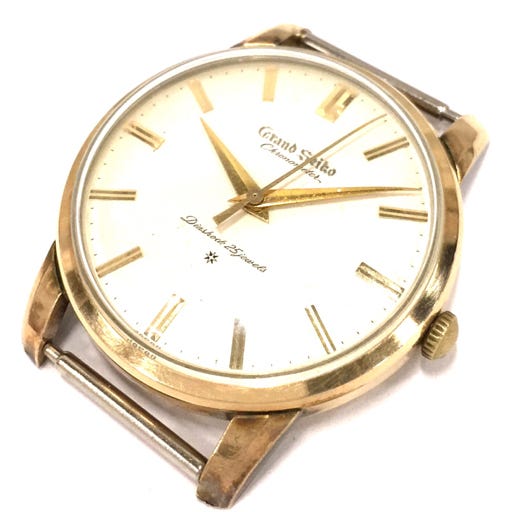 SEIKO グランドセイコー 手巻き 機械式 腕時計 裏蓋 14KGF フェイスのみ J17070 稼働品 ブランド小物 セイコー